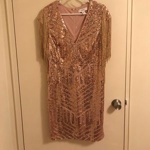 Gold Sequin Dress